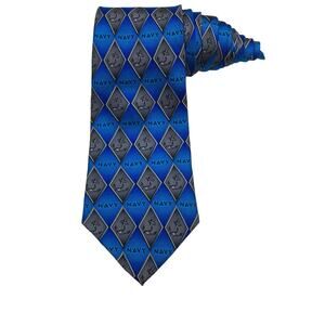 Eagle Neckwear United States Navy Anchor Vintage Novelty Necktie 100% Silk